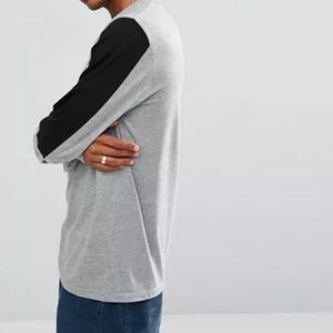 ASOS Long Sleeve T-Shirt With Contrast Panel